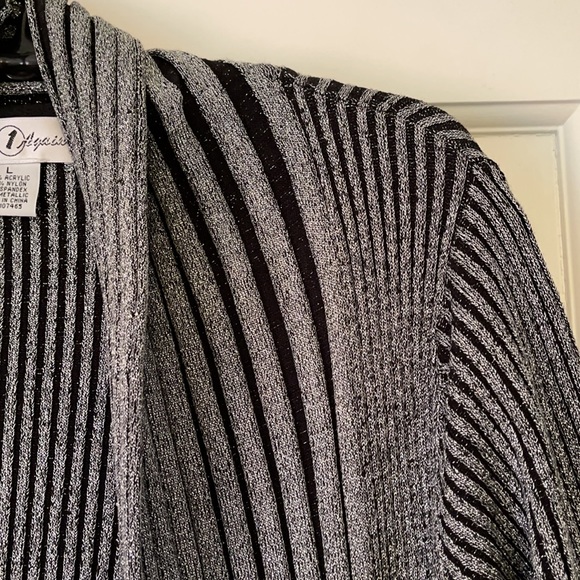 Once 1 Again Metallic Sweater Jacket - Picture 3 of 11